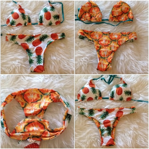 Trend Setter Diva swim Other - Reversible pineapple princess bikini!